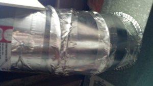 air duct sealed with metal tape